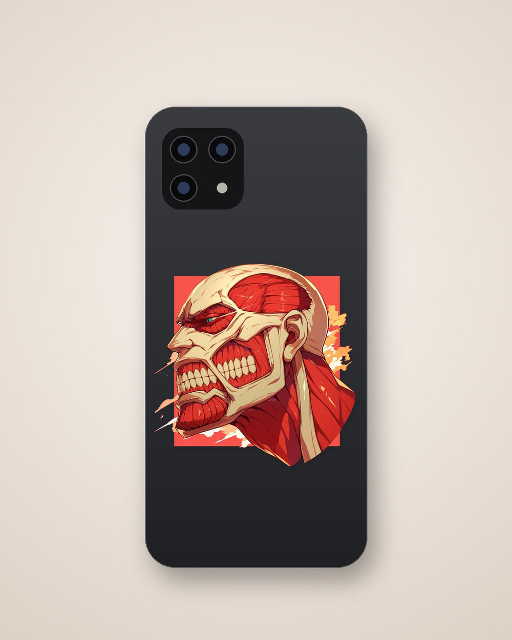 Colossal Titan Head Aot Sticker