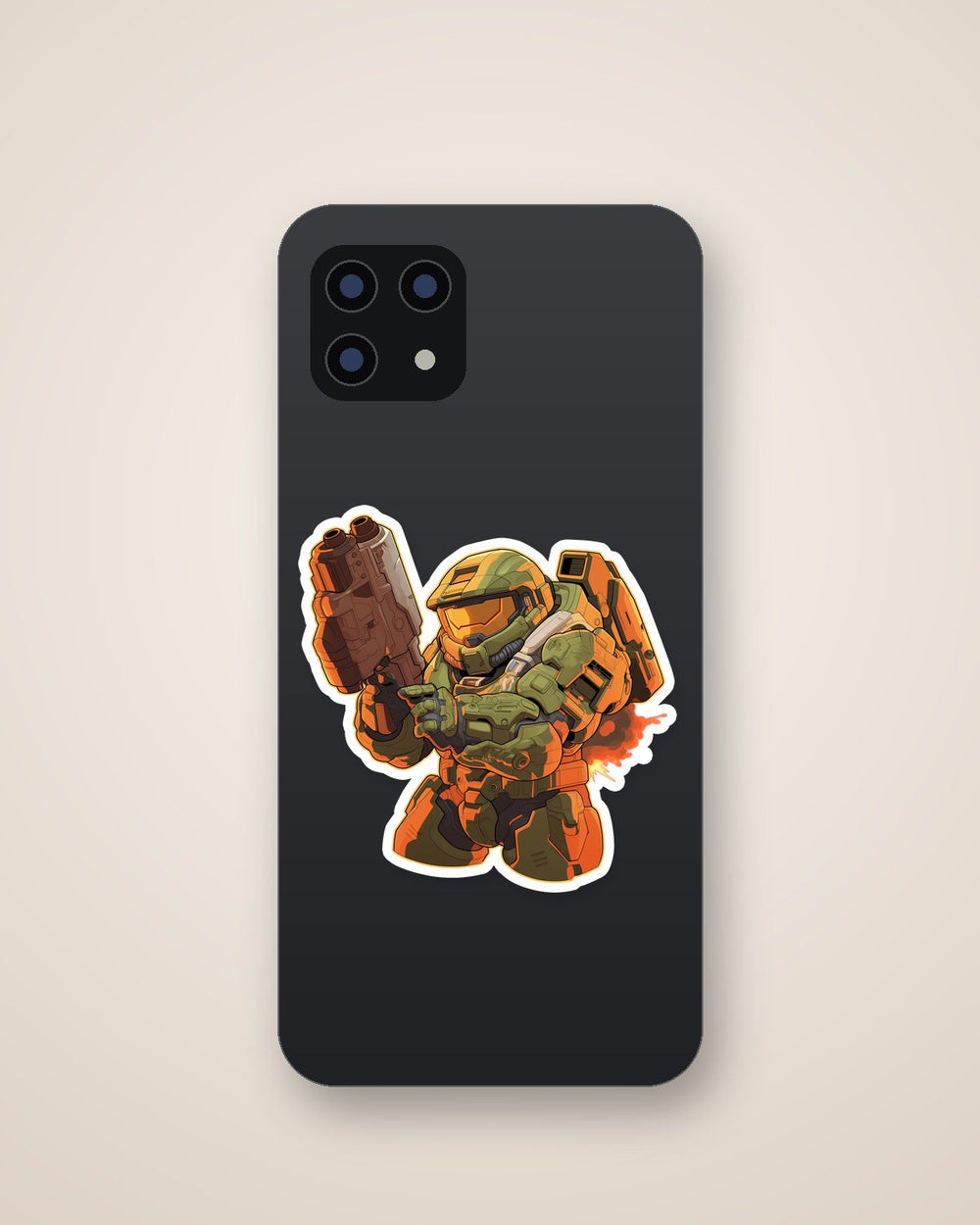 Doom Slayer Chibi Style Game Sticker