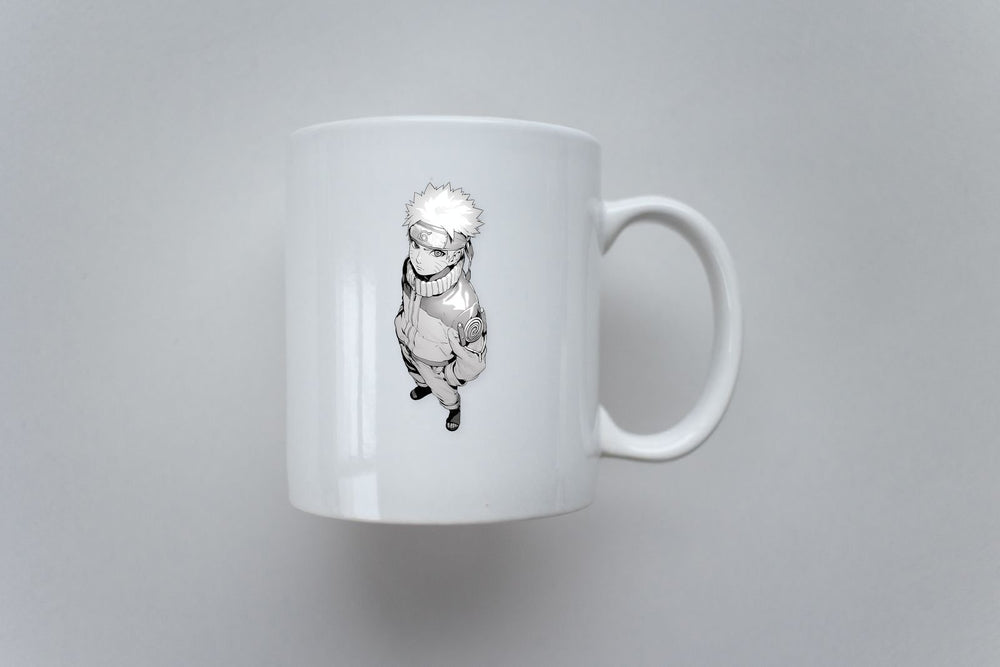 Naruto Manga Black White Sticker