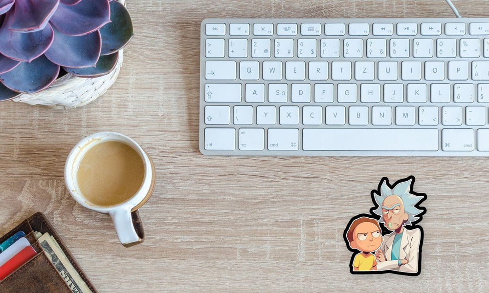 Rick and Morty Duo Cartoon Sticker