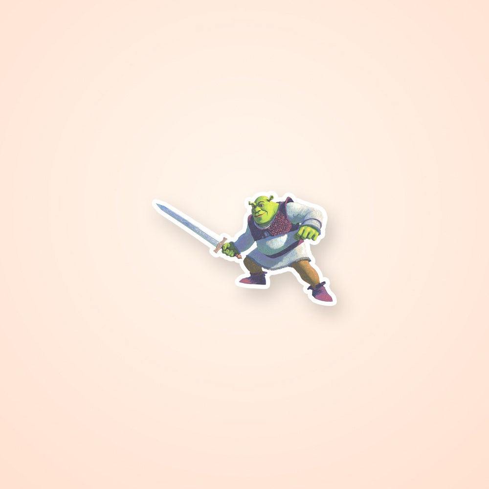 Shrek Warrior Sword Sticker