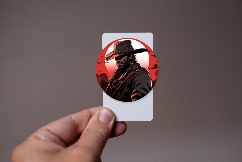 Rdr Arthur Morgan Red Round Sticker