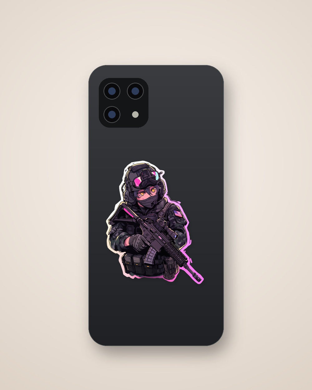 Call of Duty American Soldier Aesthetic Sticker