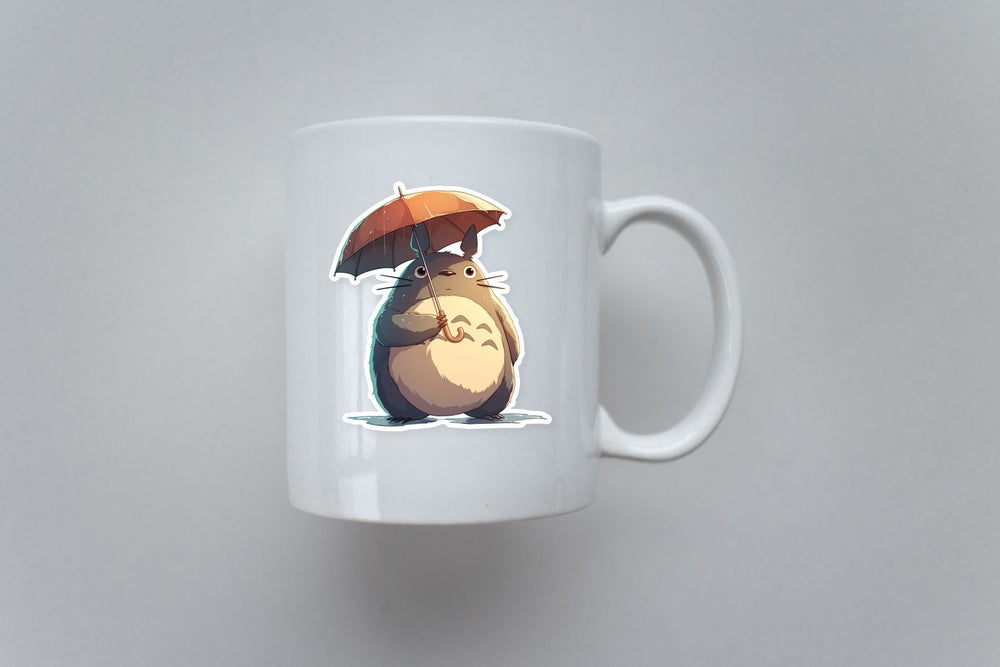 Ghibli Totoro with Umbrella Sticker