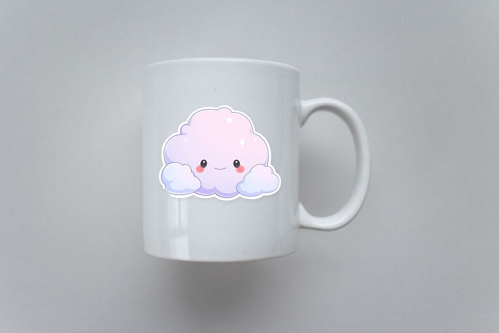 Cute Smiling Cloud Sticker