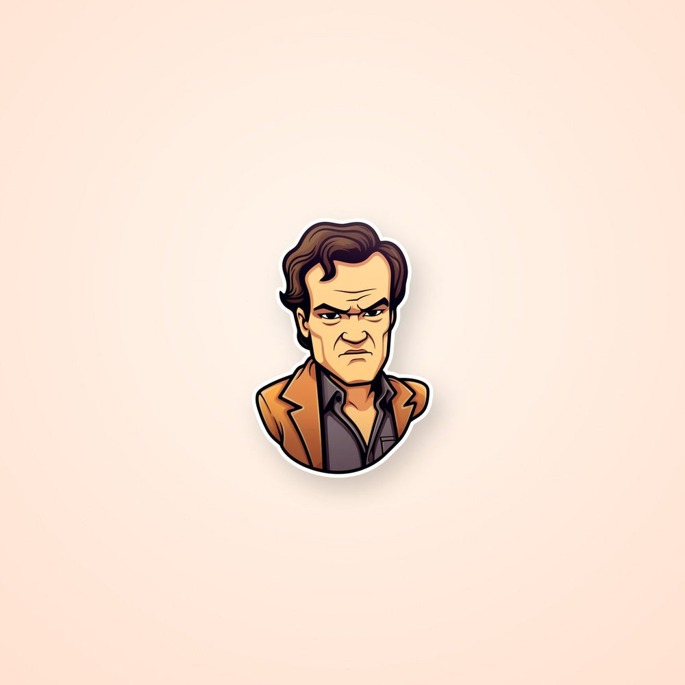 Quentin Tarantino Cartoon Style Sticker