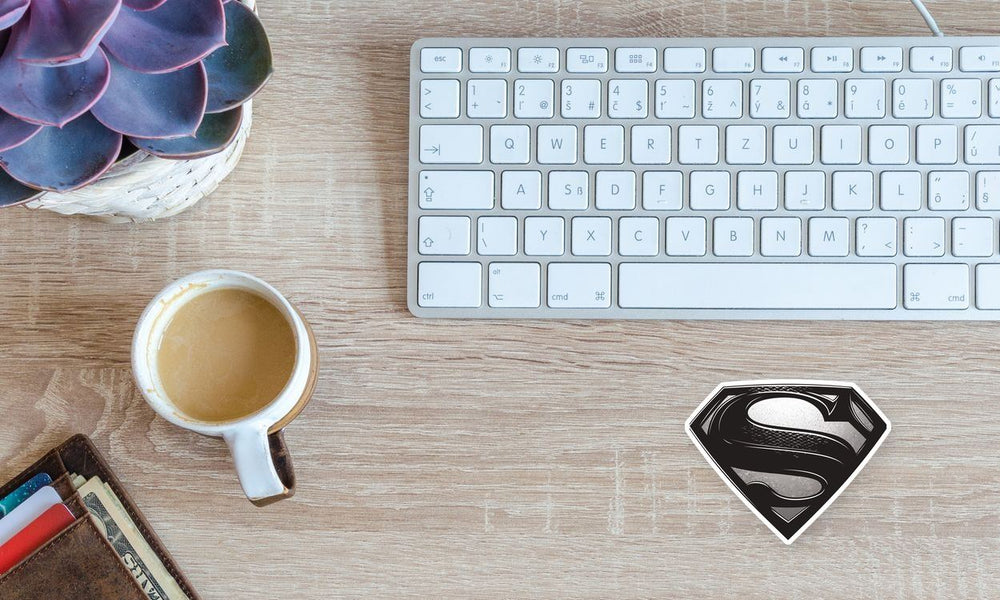 Superman Black Emblem Sticker