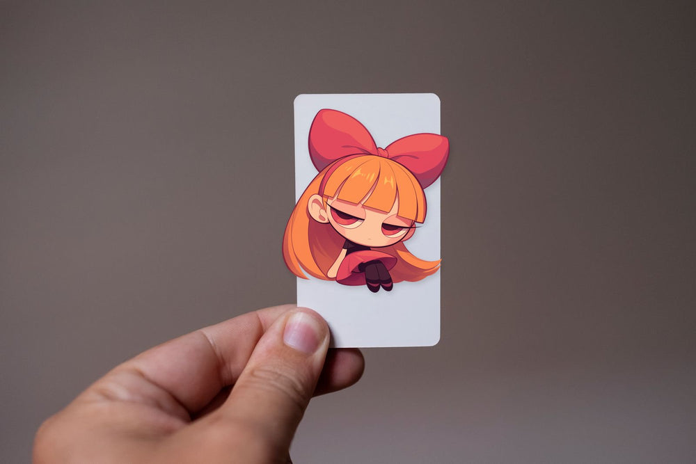 Cute Powerpuff Girls Blossom Pink Dress Sticker