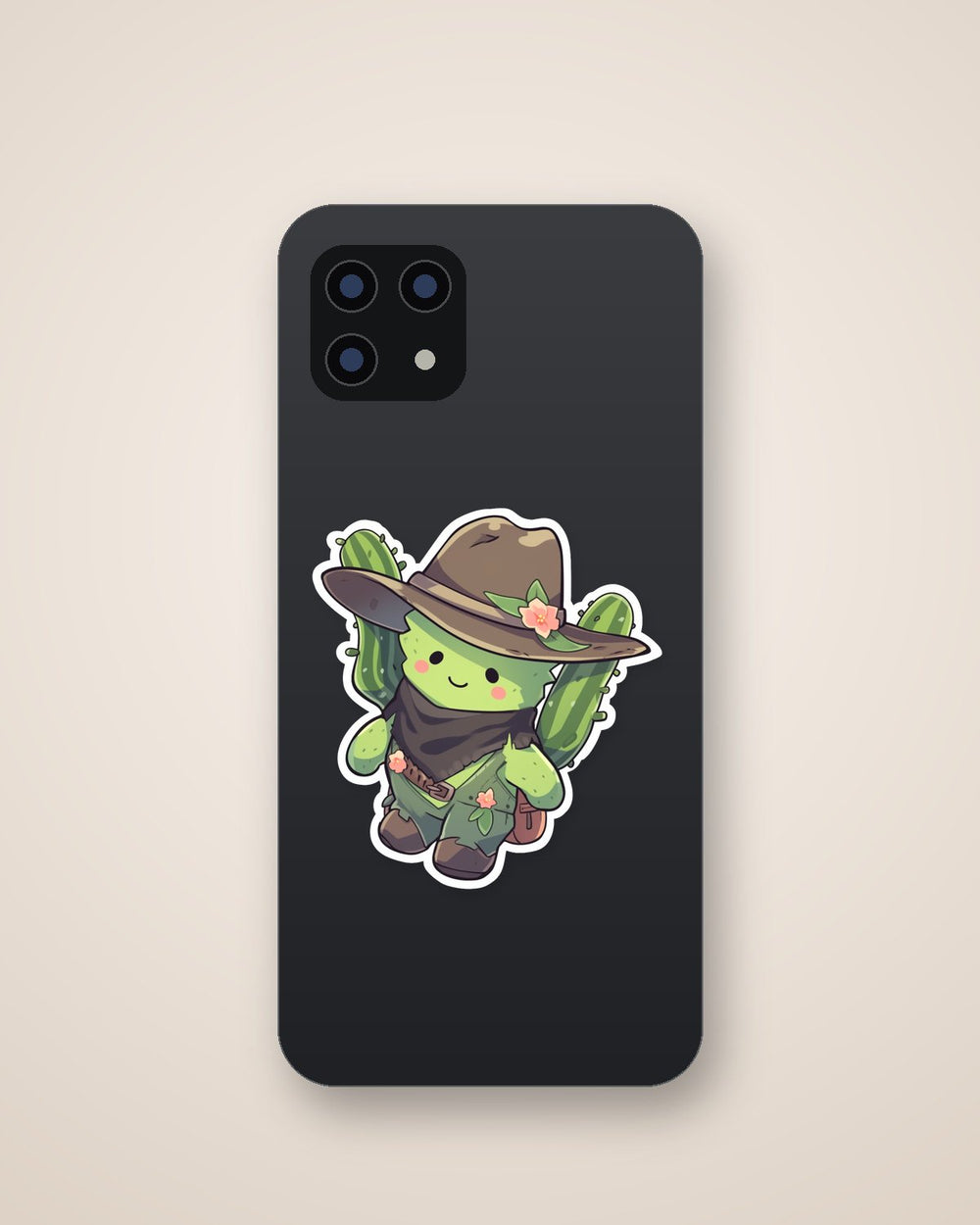 Cute Cactus Cowboy Sticker