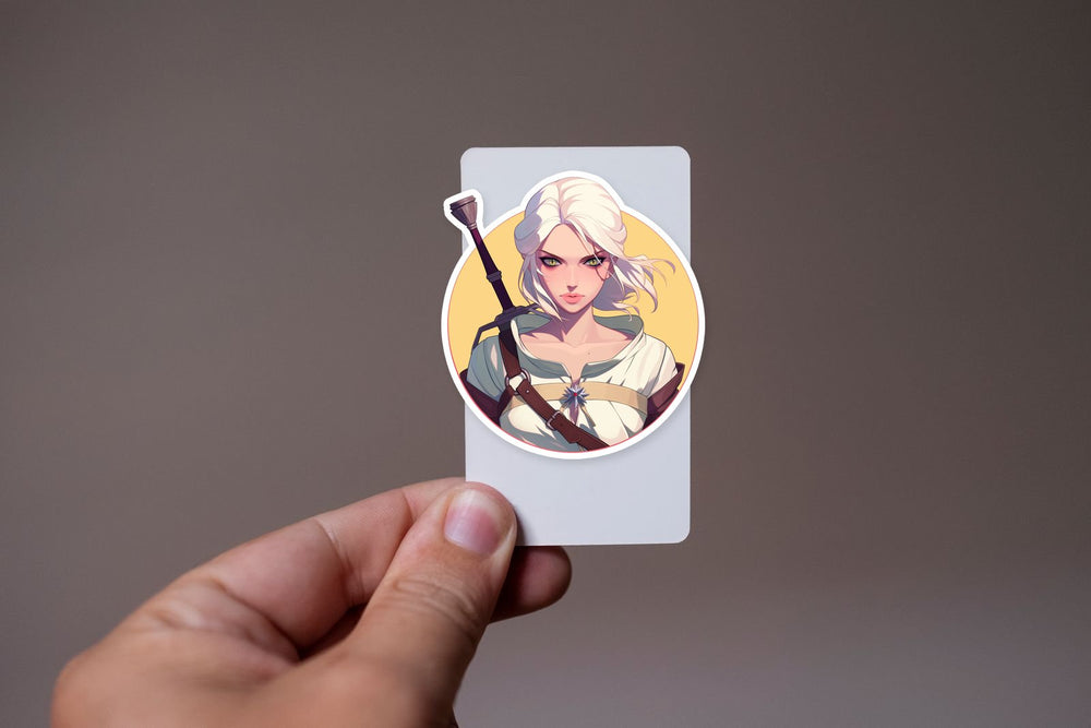 Ciri the Witcher Anime Style Sticker