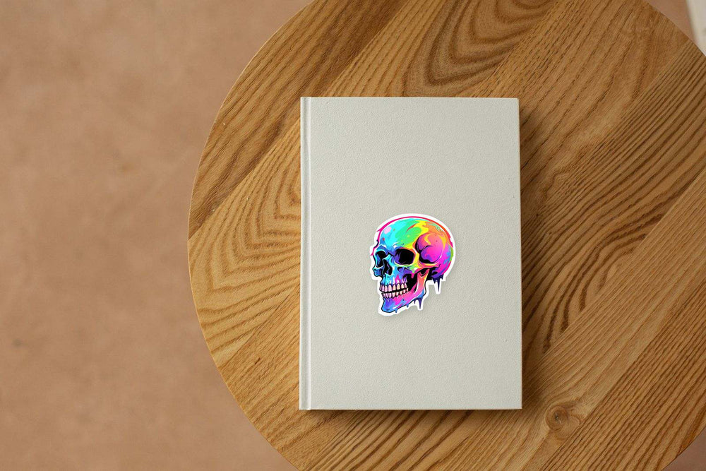 Halloween Colorful Skull Sticker