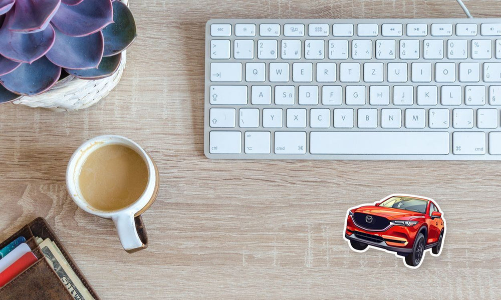 Mazda Cx-5 Red SUV Car Sticker