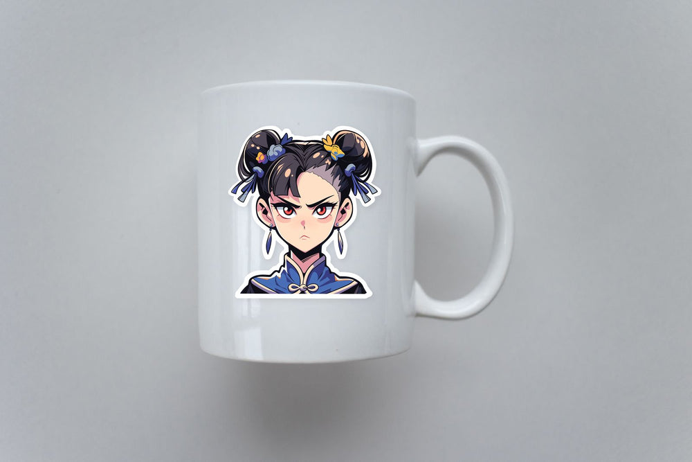Street Fighter Serious Chun-Li Sticker