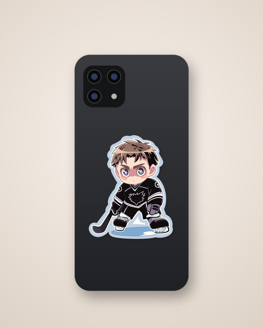 Cute Ice Hockey Player Sticker