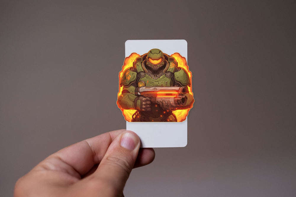 Doom Slayer Epic Gamer Sticker