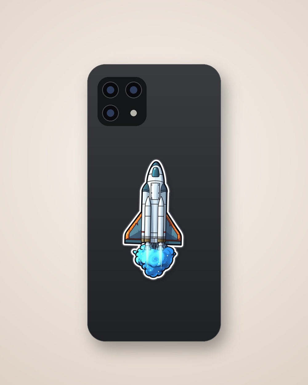 Space Shuttle Plane Launching Sticker
