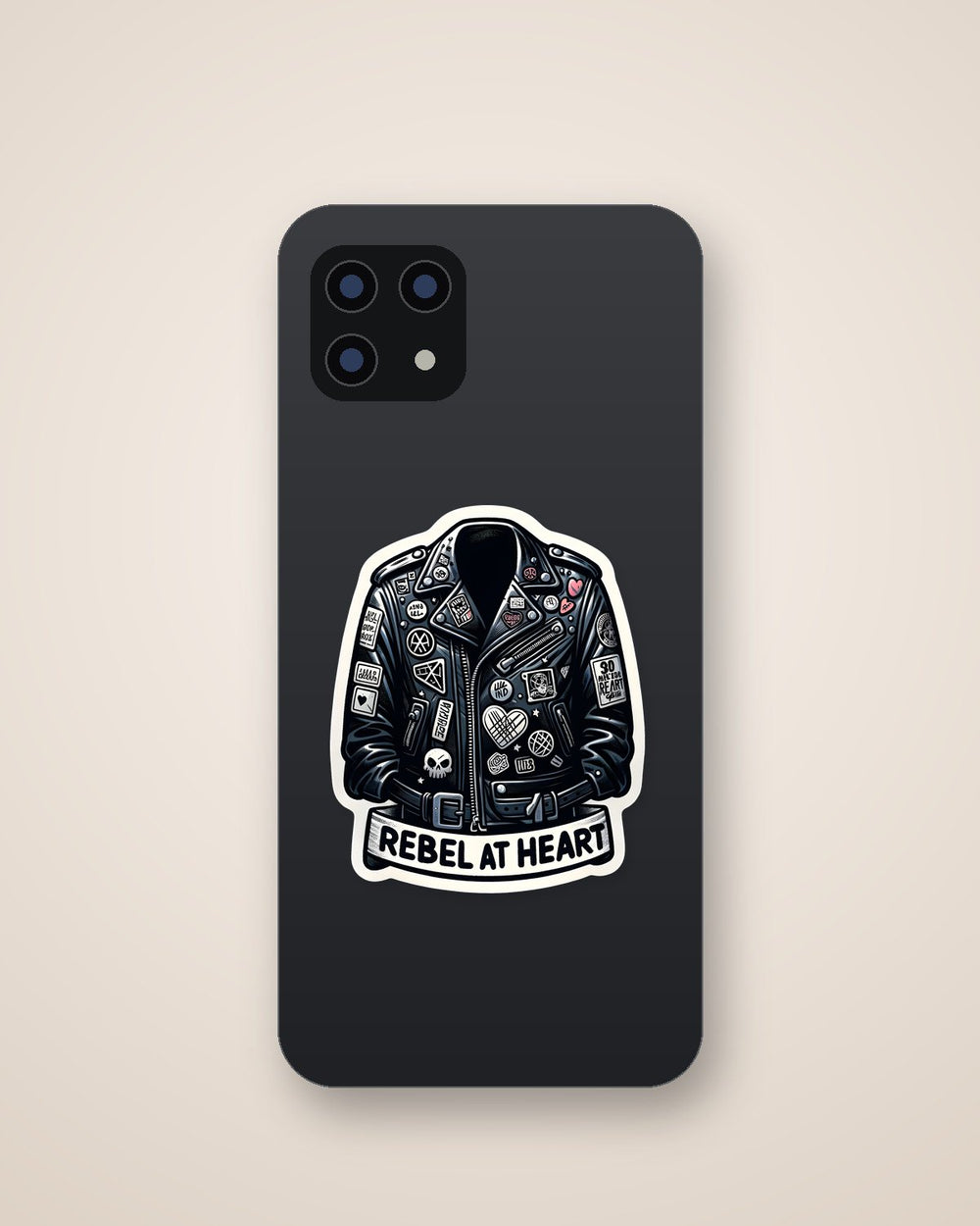 Punk Leather Jacket Rebel Sticker