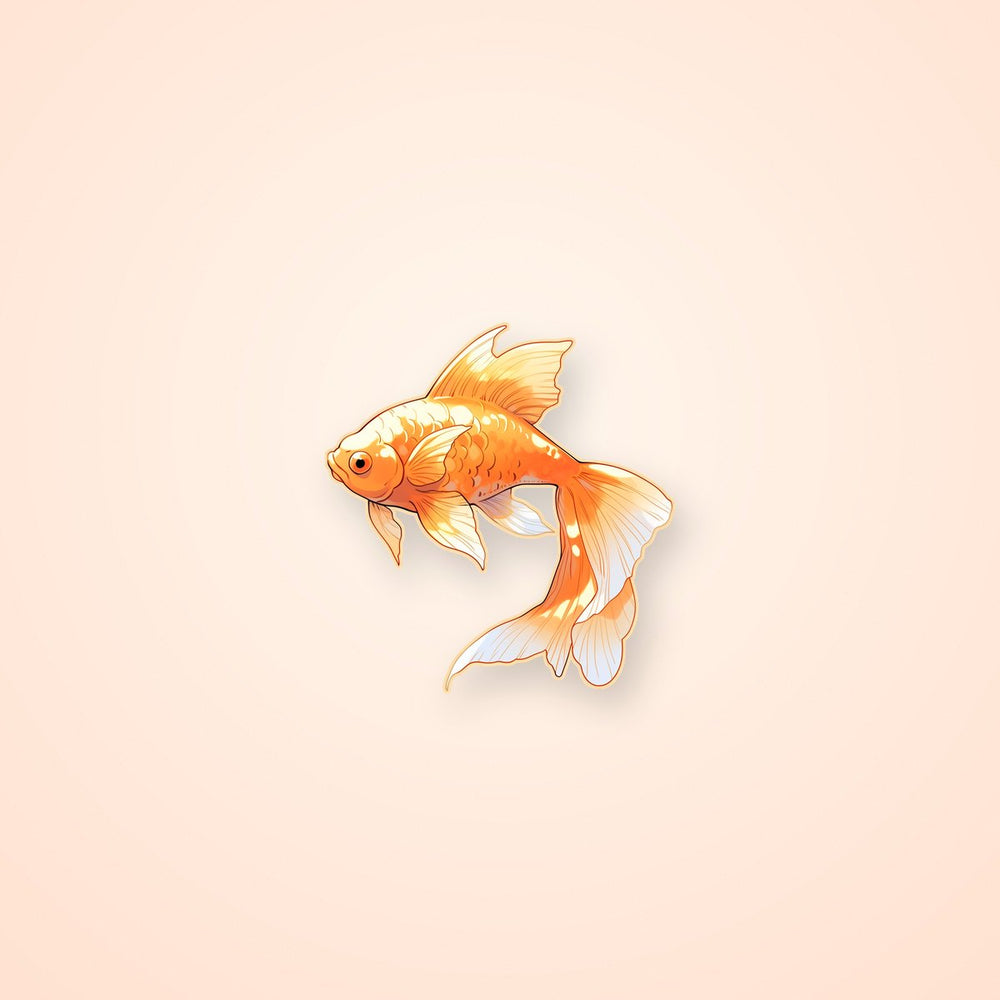 Aesthetic Goldfish Sticker