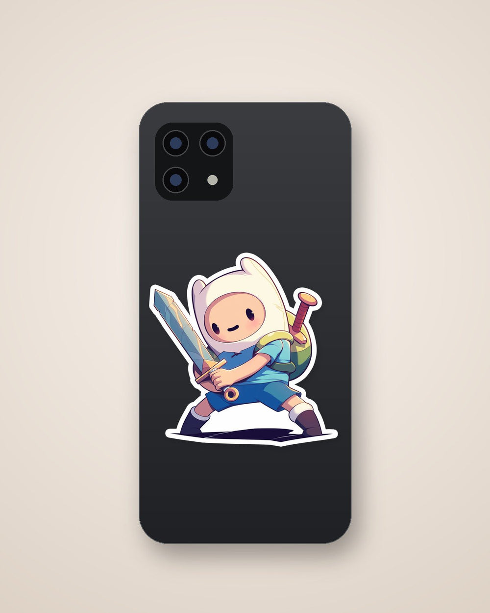 Finn Adventure Time Cute Chibi Sticker