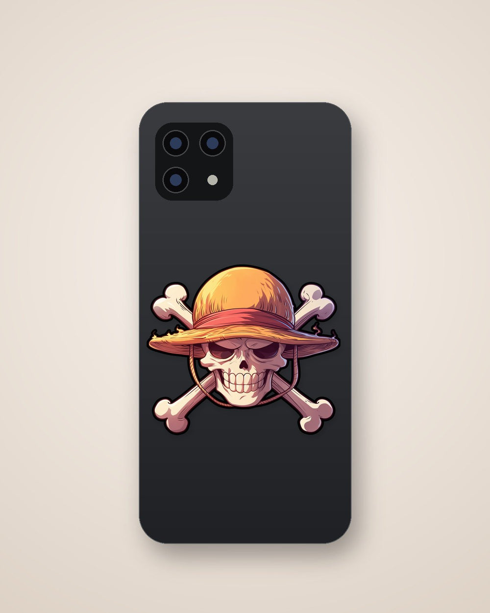 Dark Straw Hat Logo Sticker