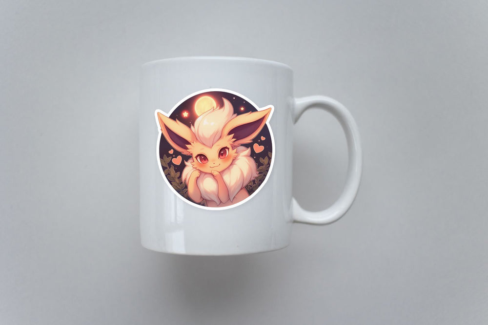 Cute Eevee Moonlight Pokemon Sticker