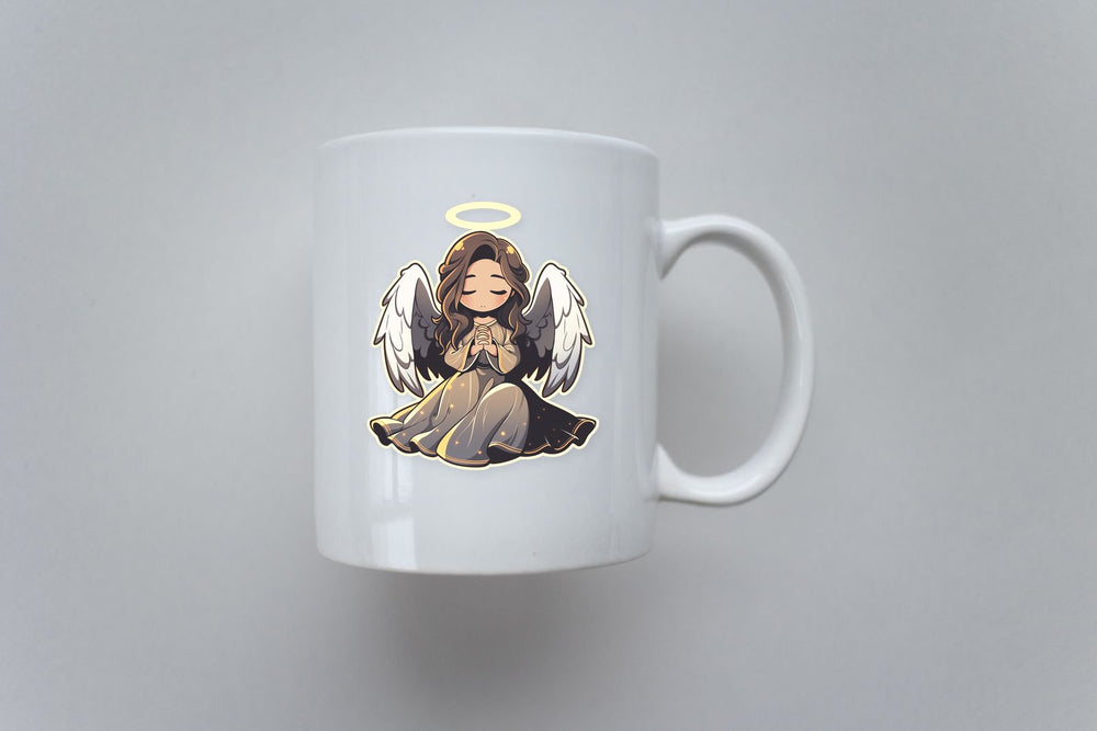 Anime Girl Angel with Halo Sticker