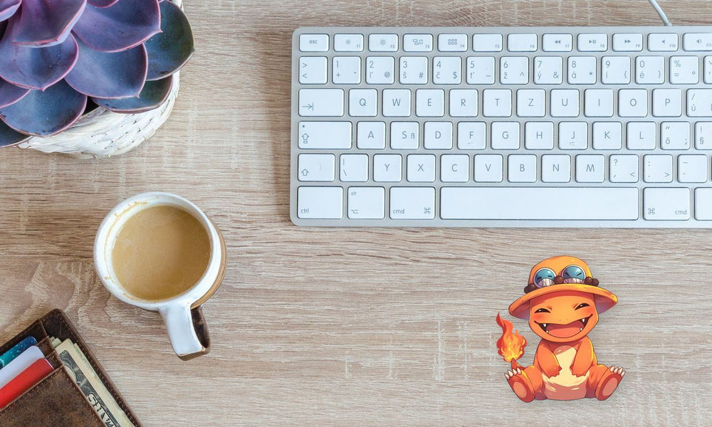 Cute Charmander Pirate Sticker