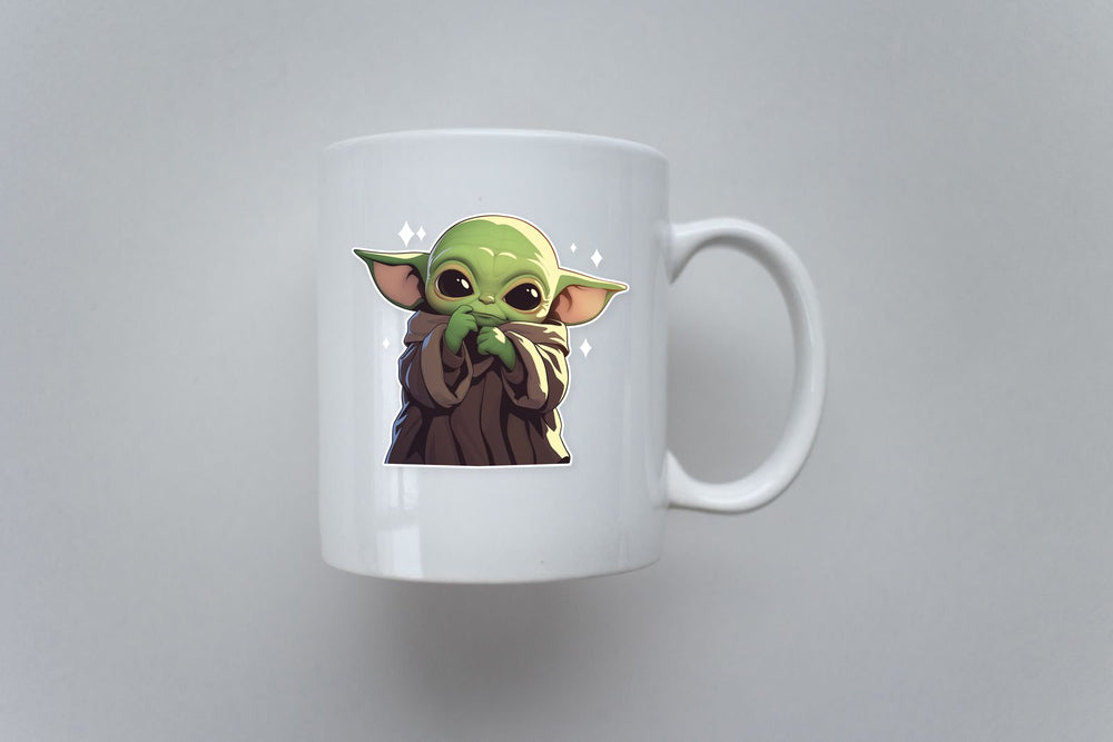 Baby Yoda Cute Galaxy Sticker