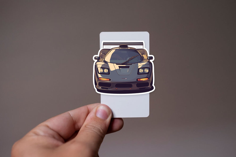 Mclaren F1 Supercar Front View Sticker
