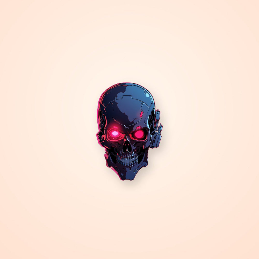 Terminator Skull Head Grim Sticker
