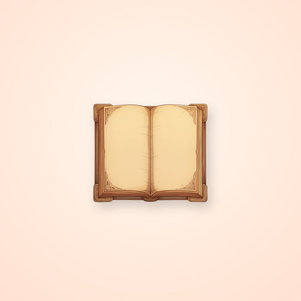 Vintage Open Book Sticker