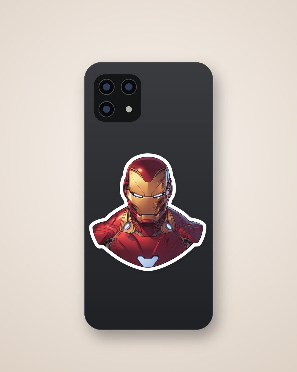 Iron-Man Comic Style Hero Sticker