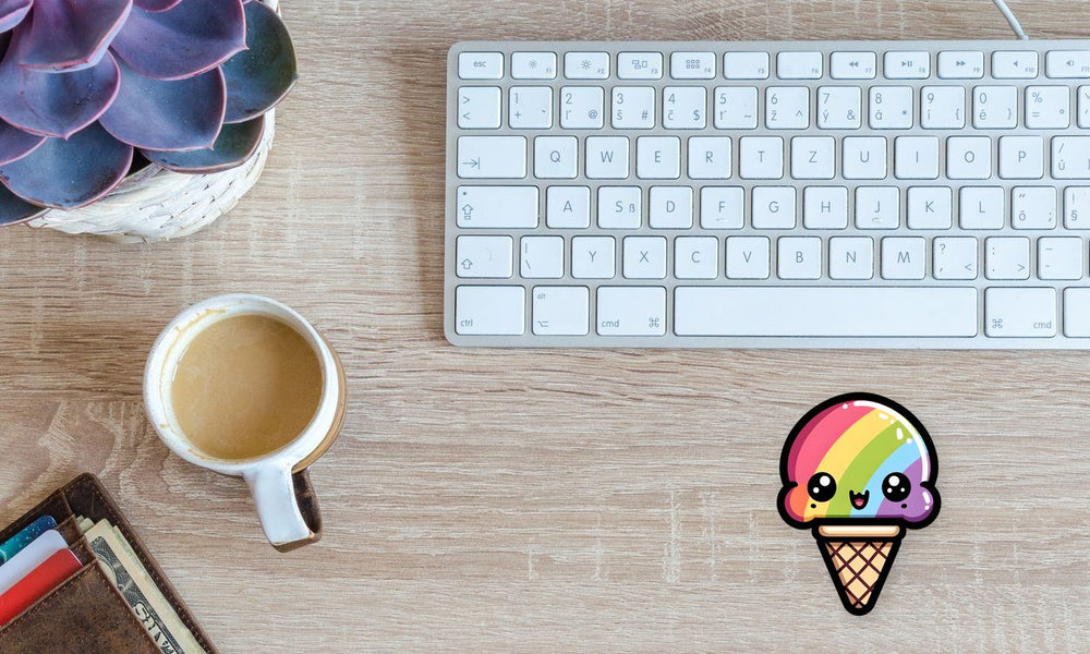 Cute Rainbow Ice Pop Sticker