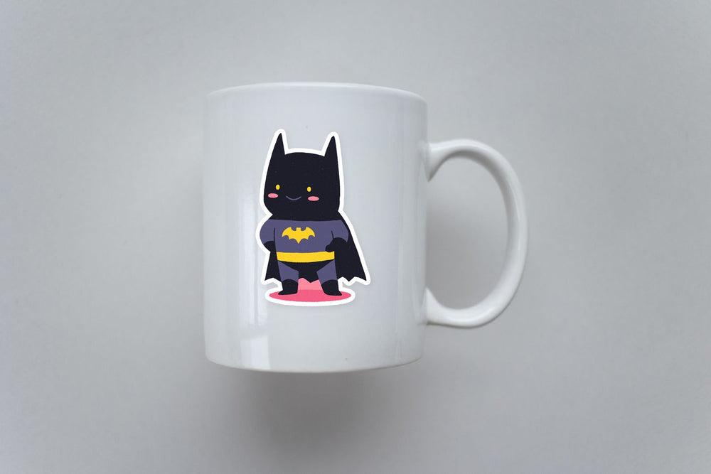 Kawaii Batman Cute Minimal Superhero Sticker