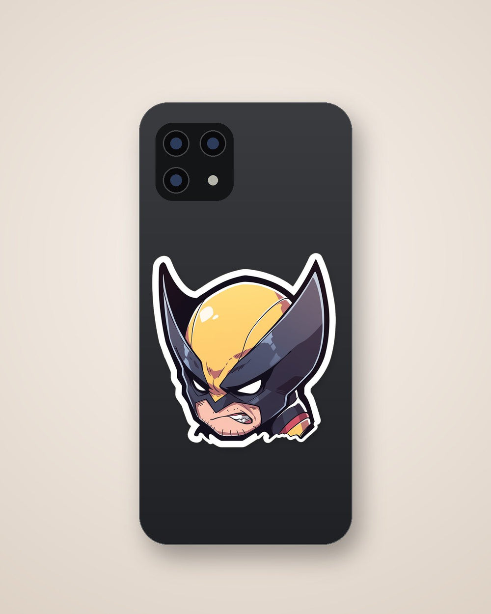 Chibi Angry Wolverine X-Men Sticker