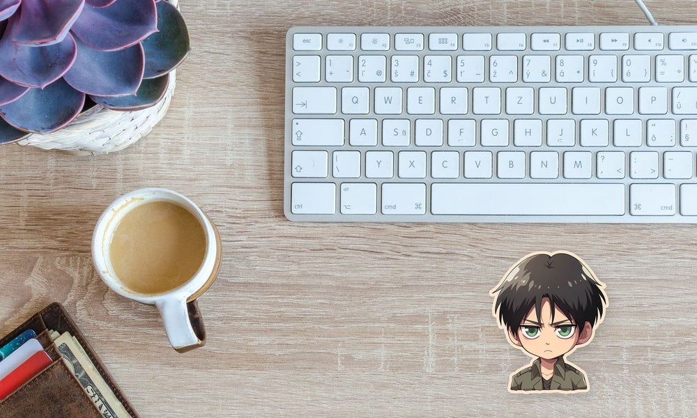 Chibi Eren Yeager Child Sticker