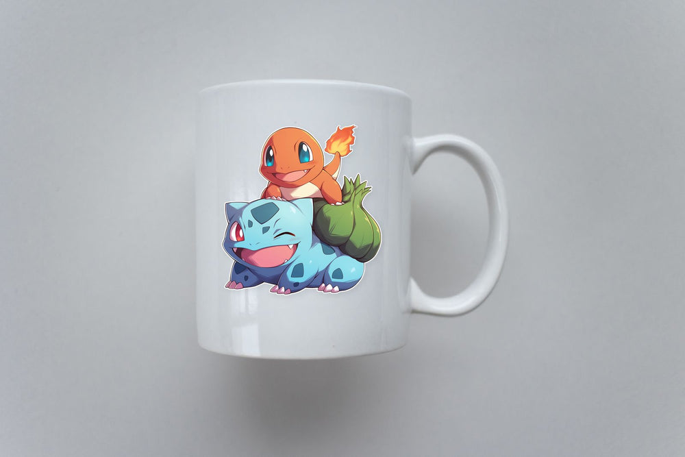 Pokemon Bulbasaur and Charmander Sticker