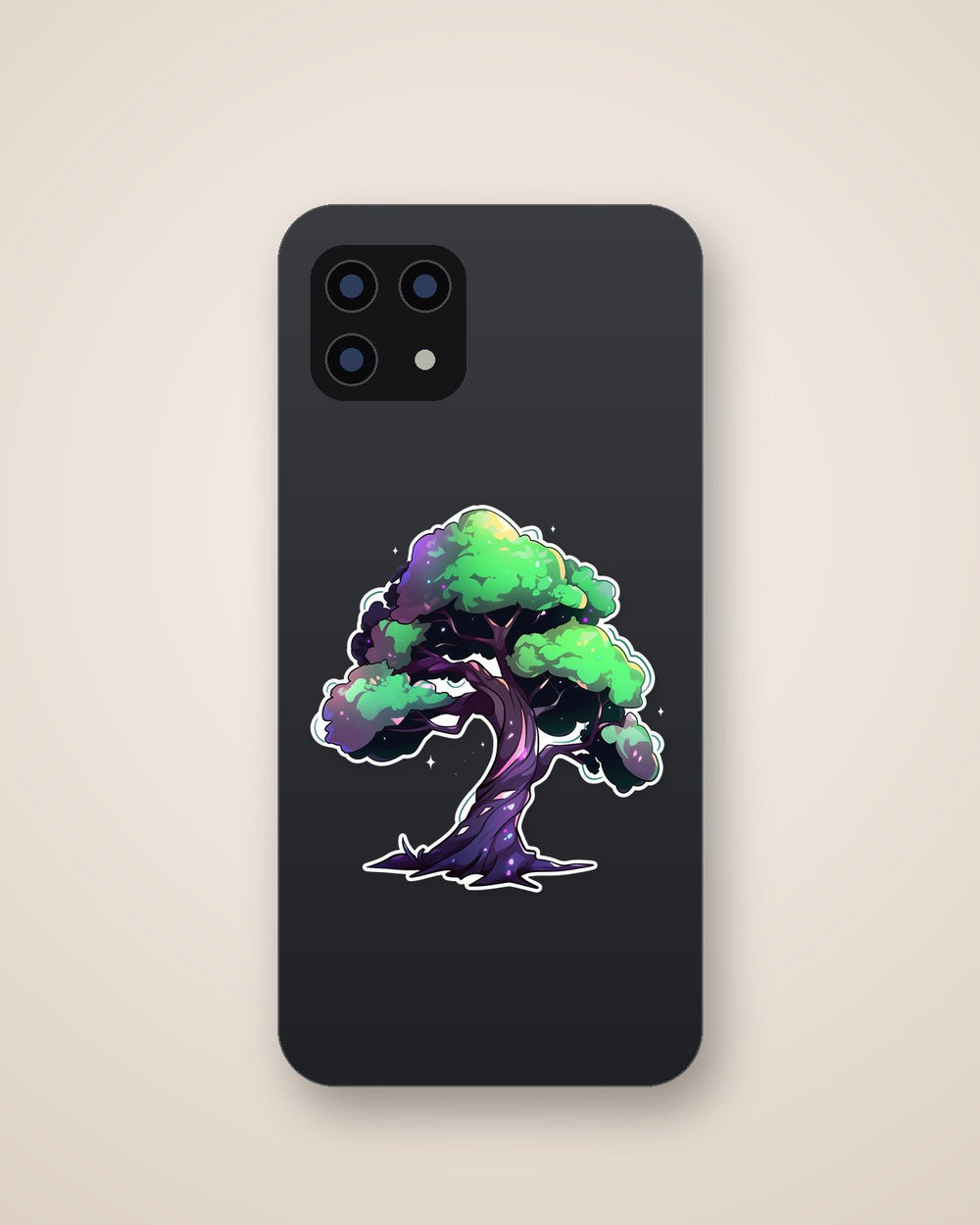 Aesthetic Curved Tree Sticker