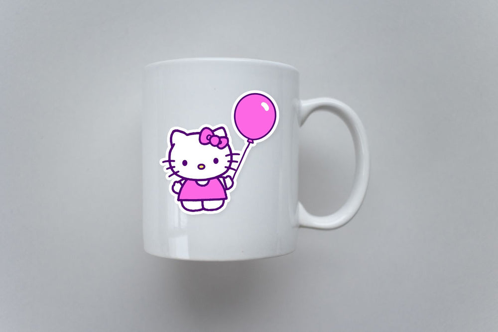 Hello Kitty Pink Balloon Sticker