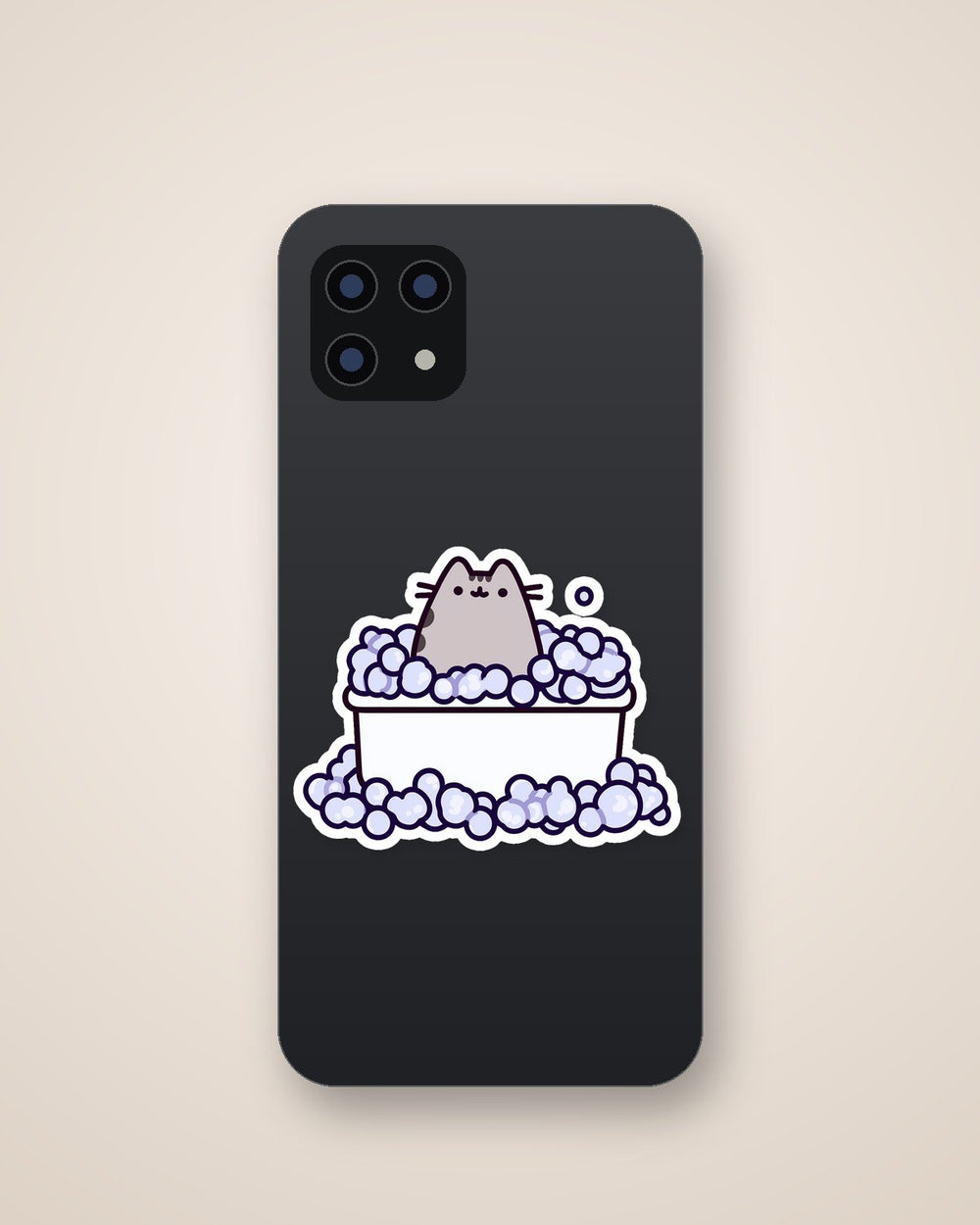 Pusheen Cat Bathtub Kawaii Sticker