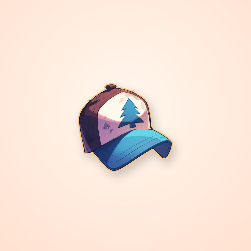 Dipper Hat Gravity Falls Sticker