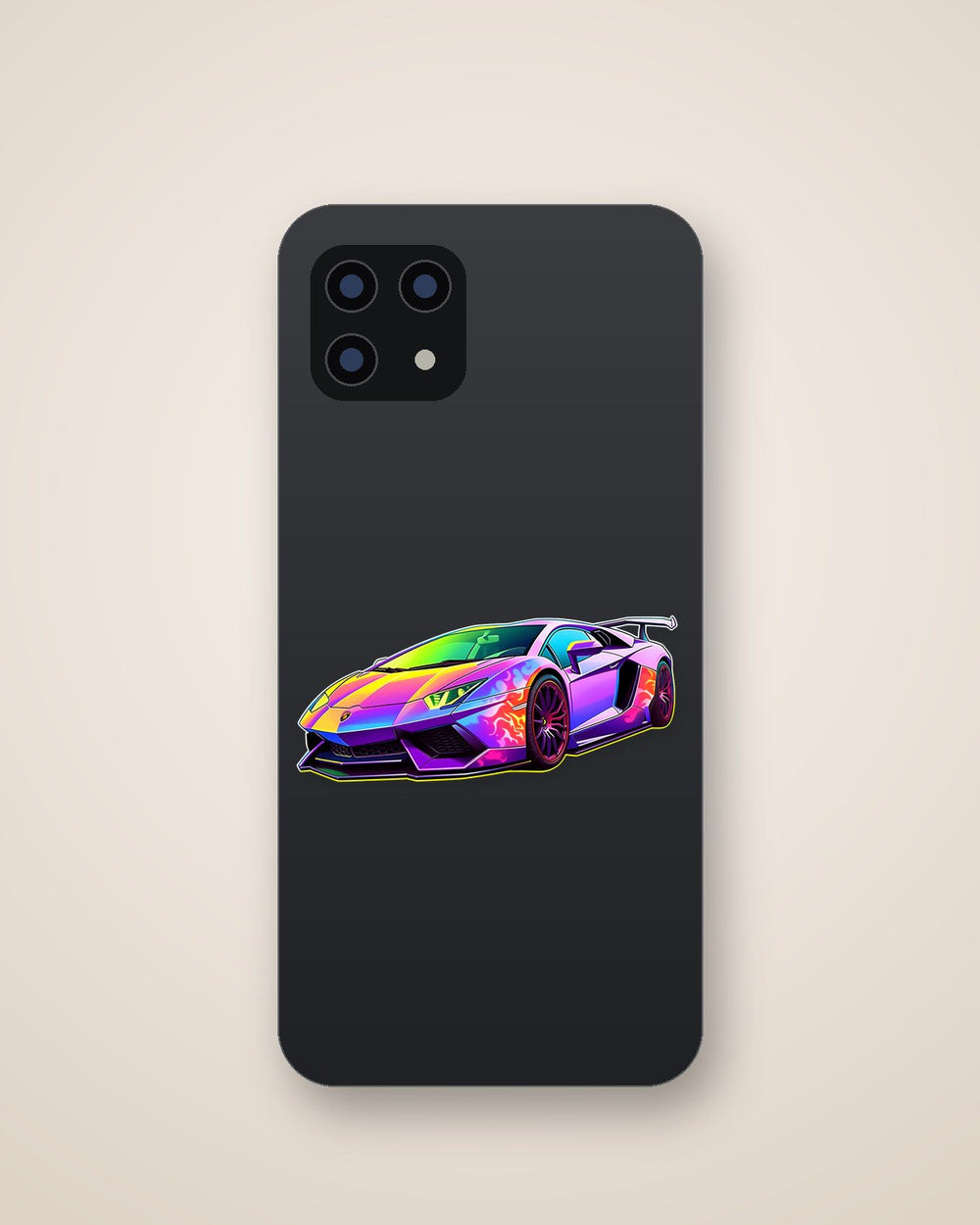 Rainbow Lamborghini Aventador Sticker
