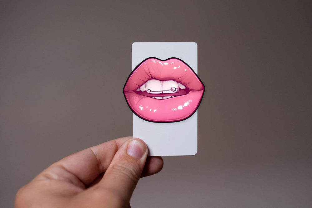 Pink Lips Beautiful Sticker