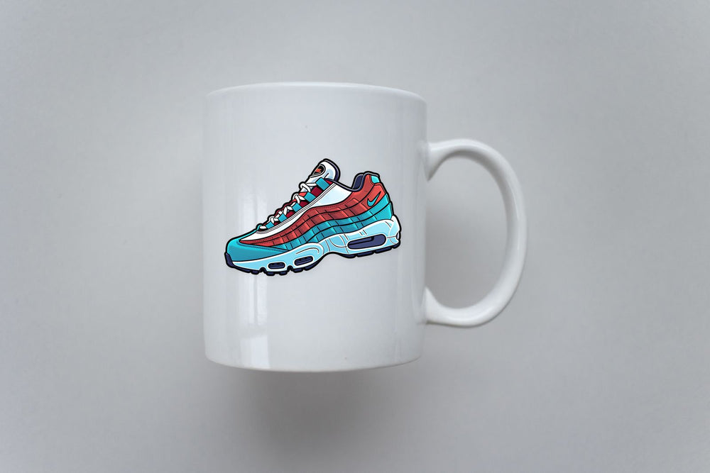 Blue & Red Nike Air Max 95 Shoe Sticker