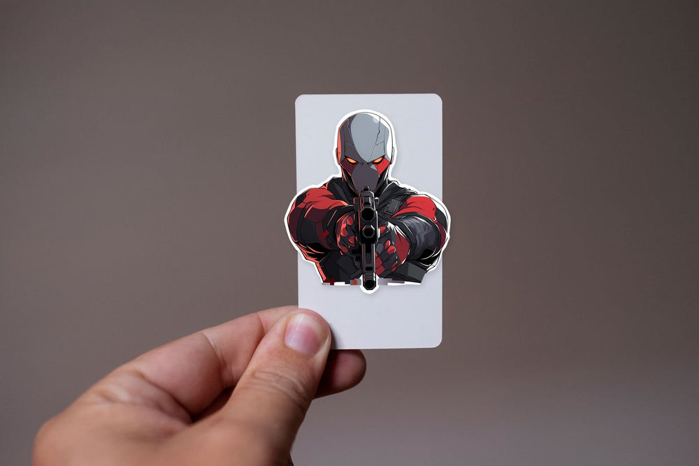 DC Deadshot with Gun Sticker