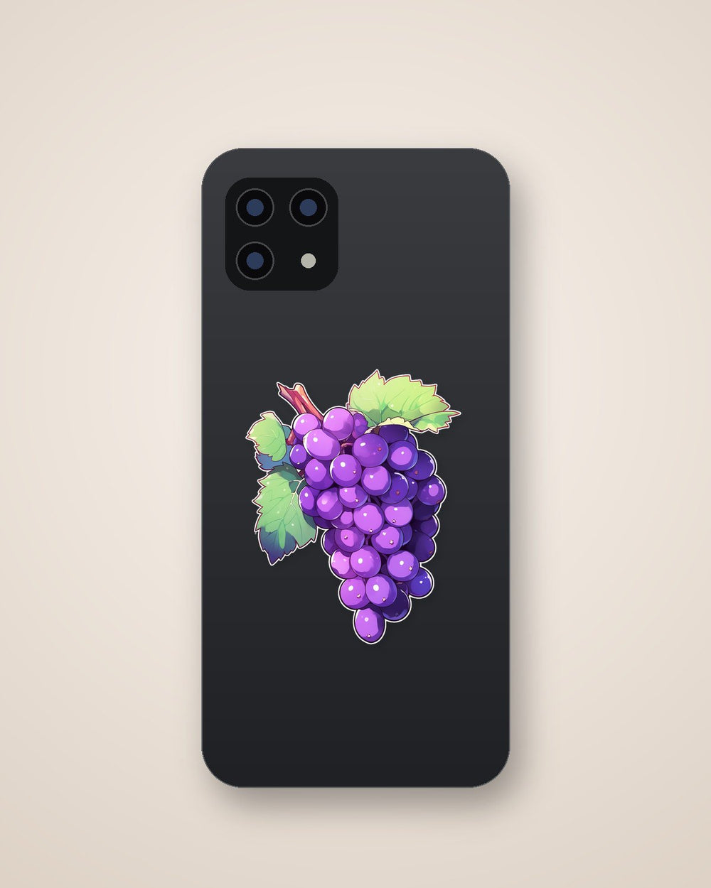Purple Bunch of Grapes Sticker