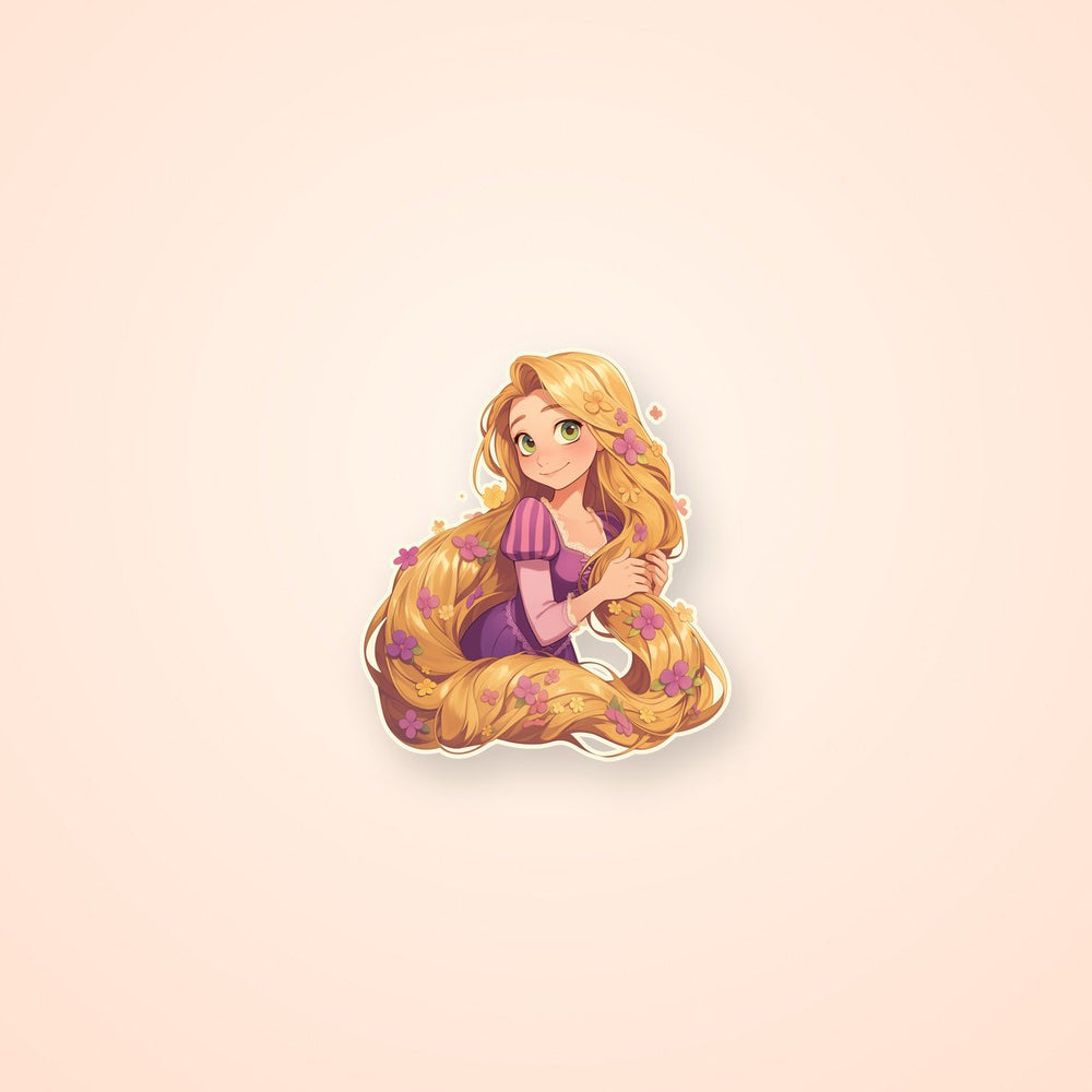 Rapunzel Floral Hair Sticker