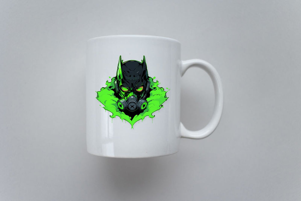 Batman in Gas Mask Toxic Sticker