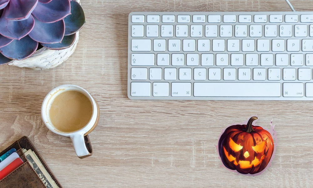 Jack-O’-Lantern Smoky Purple Stroke Sticker