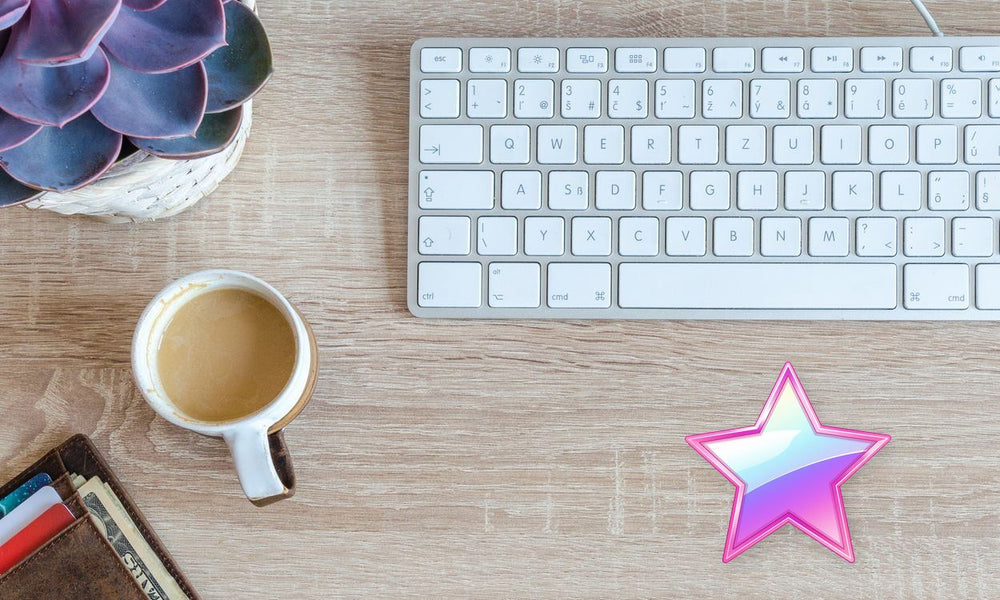 Gradient Pink Star Clipart
